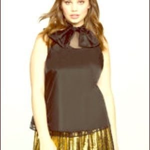 Studio Bow Neck Organza Top - Sexy and Elegant!